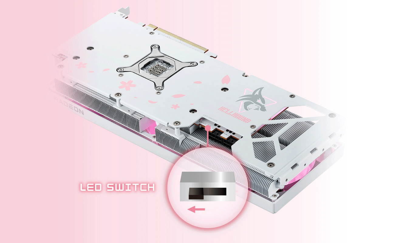 Hellhound Sakura AMD Radeon RX 7800 XT 16GB GDDR6 Limited Edition